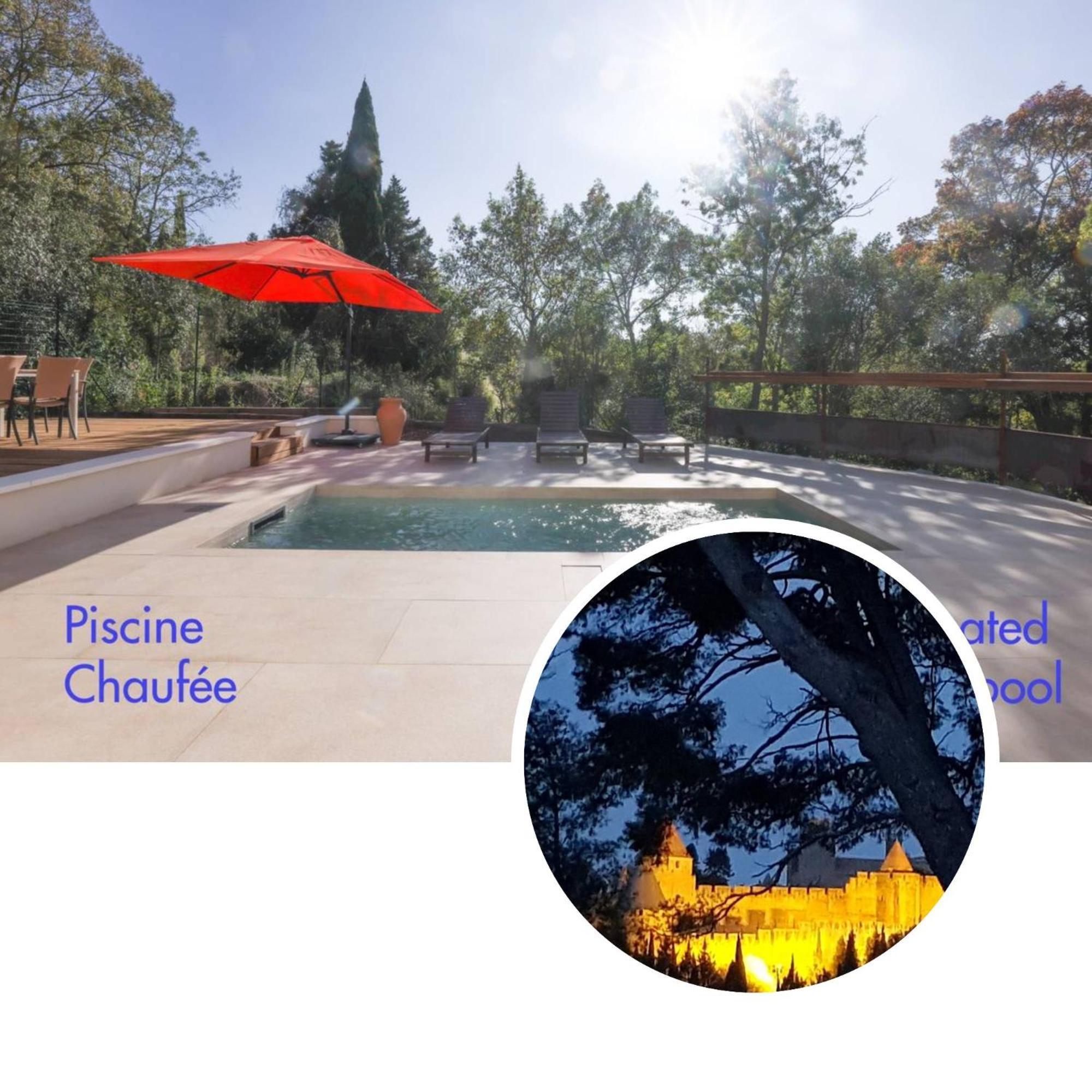 Villa St Francois Piscine Privee Chauffee ,Clim ,Parking Gratuit Carcassone Exterior photo